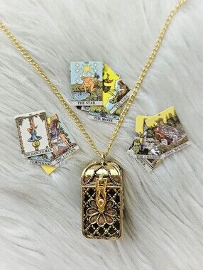Mini Tarot Card Necklace